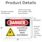 Signmission Electrical Service Main Disconnect Danger Sign, Vinyl Decal, 7in W x 5in L, 2PK OS-2PACK-DS-D-57-L-2214 - alternate 3